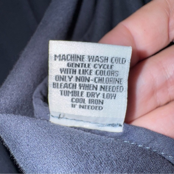 ANTHROPOLOGIE Marrakech Moto Utility Asymmetrical Knit Vest Navy Blue Size M - Picture 11 of 14